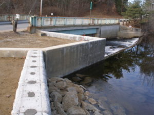Photo of dam repairs in Loudon, NH